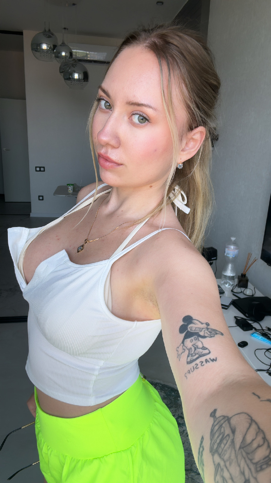 KateV in her underwear in Lodz