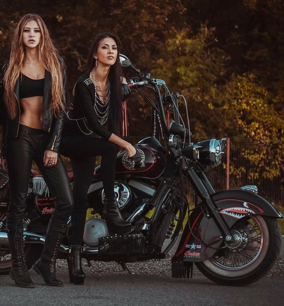 Beautiful girls and bikes in Lodz