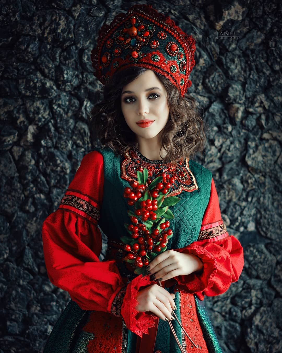 Nude girl Women in Slavic costumes in Lodz